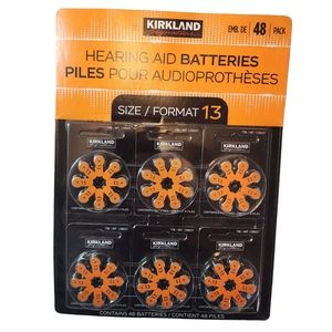 New Kirkland Hearing Aid Batteries 48pk never opened